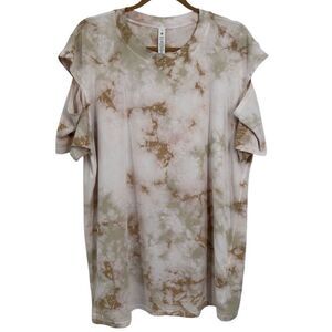 Lululemon All Yours Cut Out Tee Tan/Brown Size 12‎